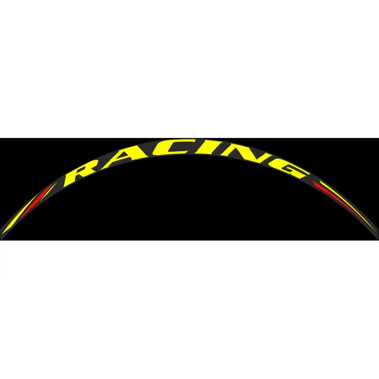 OneDesign Motorcycle Rim Sticker - Racing Fluo-Yellow DCW36P - Image