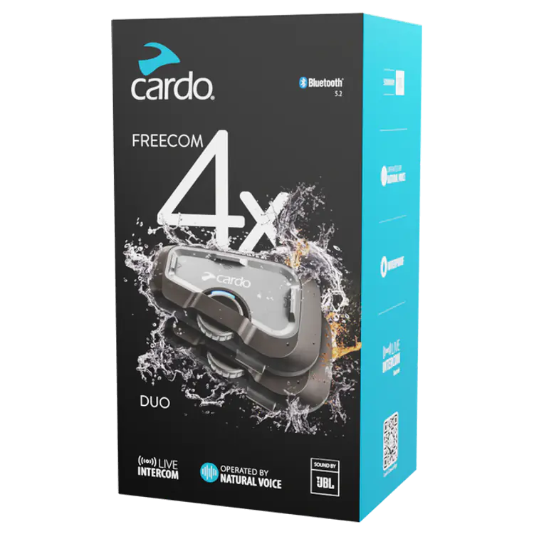 Cardo Motorcycle Helmet Bluetooth Intercom – Freecom 4X Duo - Image