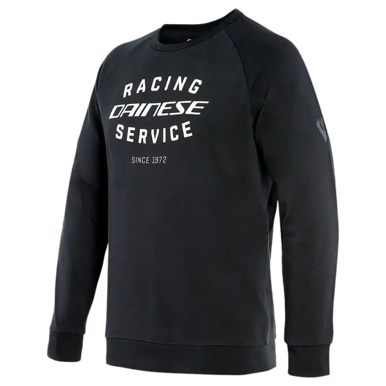 Dainese Motorcycle Sweatshirt - Paddock Black/White - Image