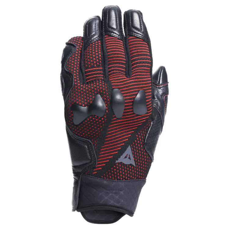 Dainese Summer Motorcycle Gloves - Unruly Ergo-Tek Black/Fluo-Red - Image