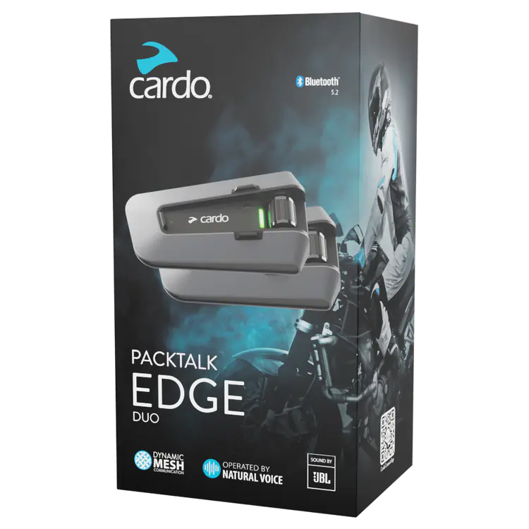 Cardo Motorcycle Helmet Bluetooth Intercom – Packtalk Edge Duo - Image