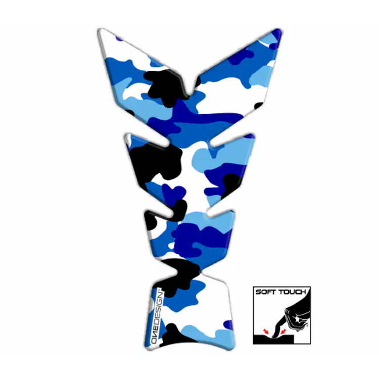 OneDesign Motorcycle Tankpad - Camo Blue CGAN106P - Image