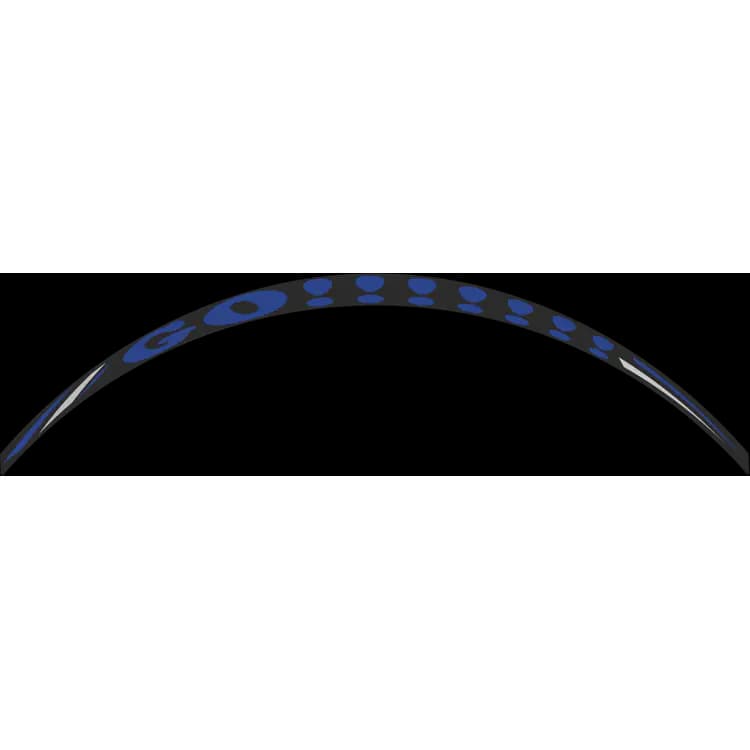 OneDesign Motorcycle Rim Sticker - Go!!! Blue DCW40P - Image