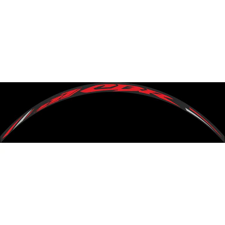 OneDesign Motorcycle Rim Sticker - CBR Red DCW03P - Image