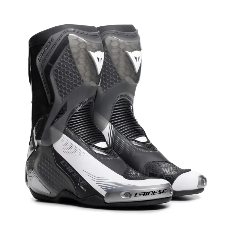 Dainese Racing Motorcycle Boots - Torque 4 S Black/White - Image