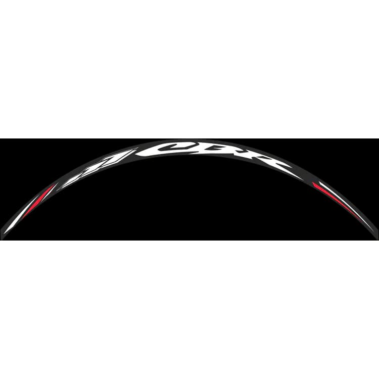 OneDesign Motorcycle Rim Sticker - CBR White DCW05P - Image